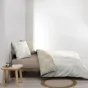 Housse de couette réversible 260 x 240 cm coton 57 fils Cassia