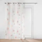 Lot de 2 voilages a oeillets 140 x 240 cm  imprimé metallisé Joyce Or rose
