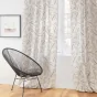 Lot de 2 Rideaux a oeillets 140 x 260 cm polyester imprimé Alma Naturel