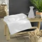 Drap de bain 90 x 150 cm eponge unie tendresse Blanc
