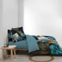Pack parure de couette 240 x 220 cm Mistic + drap housse 140 x 190 x 30 Blanc