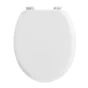 Abatt. wc charnieres plastique 18 pouces mdf uni vitamine sdb Blanc