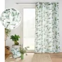 Lot de 2 rideaux à œillets 140 x 260 cm en polyester imprimé - Modèle Éléonore