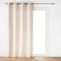 Rideau a oeillets 135 x 260 cm velours devore eva Naturel