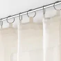 Lot de 2 rideaux a anneaux 140 x 240 cm polyester/lin uni Pauline