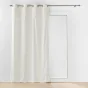 Rideau a oeillets 140 x 240 cm velours et imitation fourrure  Caresse Naturel