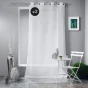 Lot de 2 voilages 140 x 240 cm polycoton uni Mitsy Blanc