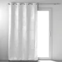 Lot de 2 Rideaux occultant 135 x 240 cm Imprimé ton sur ton Mélodie Blanc