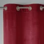 Rideau tamisant a oeillets 140 x 240 cm velours Velvetine Bordeaux