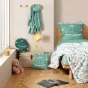 Coussin compresse 40 x 40 cm coton imprime dina des. place Sans