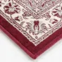 Tapis rectangle 68 x 110 cm viscose tissee cherine Rouge