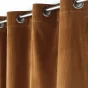 Rideau tamisant à oeillets 140 x 260 cm velours côtelé Casual Camel