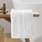 Serviette de toilette 50 x 90 cm éponge 600 gr Elegance Blanc