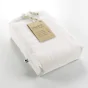 Pack 4 pcs housse de couette 240 x 220 cm  en flanelle de coton Candice Blanc