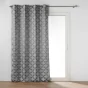 Rideau a oeillets 140 x 280 cm jacquard Caelia Gris