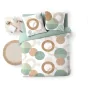 Housse de couette 240 x 220 cm coton 42 fils + 2 taies Lunabella blanc