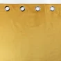 Lot de 2 Rideaux 100% occultant 135 x 260 cm en velours Velounight Jaune
