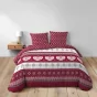 Housse de couette 240 x 220 cm coton 42 fils + 2 taies Alpage