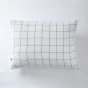 Taie d'oreiller gaze de coton tissée  50 x 70 cm Gaia Match Blanc