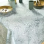 Nappe rectangle 145 x 240 cm polyester imprime canarie Sauge