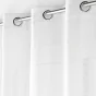 Voilage a oeillets 140 x 240 cm effet lainage Loulaine Blanc