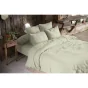 Pack double gaze de coton housse de couette 240 x 220 cm + 2 taies d'oreiller 60 x 60 vert Vert