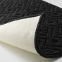 Tapis anti dérapant rectangle 50 x 120 cm bouclette Losi Noir