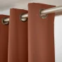Lot de 4 rideaux occultants thermiques Inuit Orange - 140 x 180 cm