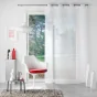 Panneau a oeillets 140 x 240 cm voile sable fantaisie eulalie Blanc