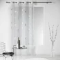 Panneau a oeillets 140 x 240 cm voile imprime argent infinity Blanc