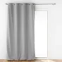 Rideau à oeillets 140 x 260 cm doublé polaire isolant Jupiter Gris