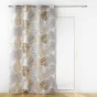 Lot de 2 Rideaux a oeillets 140 x 260 cm polyester imprime metallise Mogador