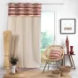 Lot de 2 Rideaux  tamisant en coton 140 x 240 cm Atlas Terracotta