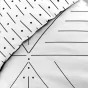 Pack 4 pièces Housse de couette 260 x 224 cm Etna + 2 taies + drap housse 160 Blanc