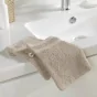 2 gants de toilette 15 x 21 cm eponge unie tendresse Taupe