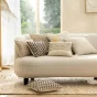 Coussin déhoussable avec franges 45 x 45 cm – Coton/Polyester + Macramé Samaya