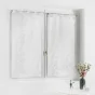 Paire droite passants 2 x 60 x 160 cm voile sable brode edenia Blanc