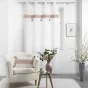Rideau tamisant 140 x 240 cm coton + haut brodé Amaya Rose