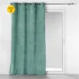 Lot de 2 Rideaux à oeillets 140 x 260 cm velours côtelé Casual Sauge