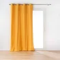 Lot de 2 Rideaux a oeillets 135 x 260 cm coton recyclé Twily Jaune