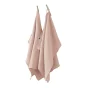 Lot de 2 essuie-mains gaze de coton 50 x 70 cm guimauve Rose