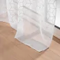Lot de 2 Voilages a oeillets 140 x 240 cm sablés  imprimés metallisé Milona Argent