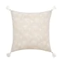 Coussin dehous. compr. pompons 45 x 45 cm polycoton imprime saharis Sans