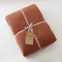 Édredon 180 x 240 cm - Double Gaze de Coton 125 gr/m² - Uni Gaïa Terracotta