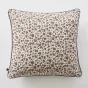 coussin déhoussable avec passepoil 45 x 45 cm gaze de coton imprimée léonie