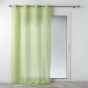 Voilage a oeillets 140 x 240 cm polycoton uni mitsy Vert