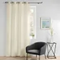 Rideau a oeillets 135 x 260 cm velours uni Novana Beige