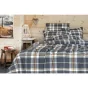 Housse de couette 260 x 240 cm flanelle imprimée felix minuit Bleu foncé