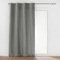 Lot de 2 Rideaux tamisant 135 x 260 cm isolant thermique Micropolar Gris