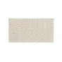 Tapis rectangle 60 x 110 cm uni relief ankara Sans